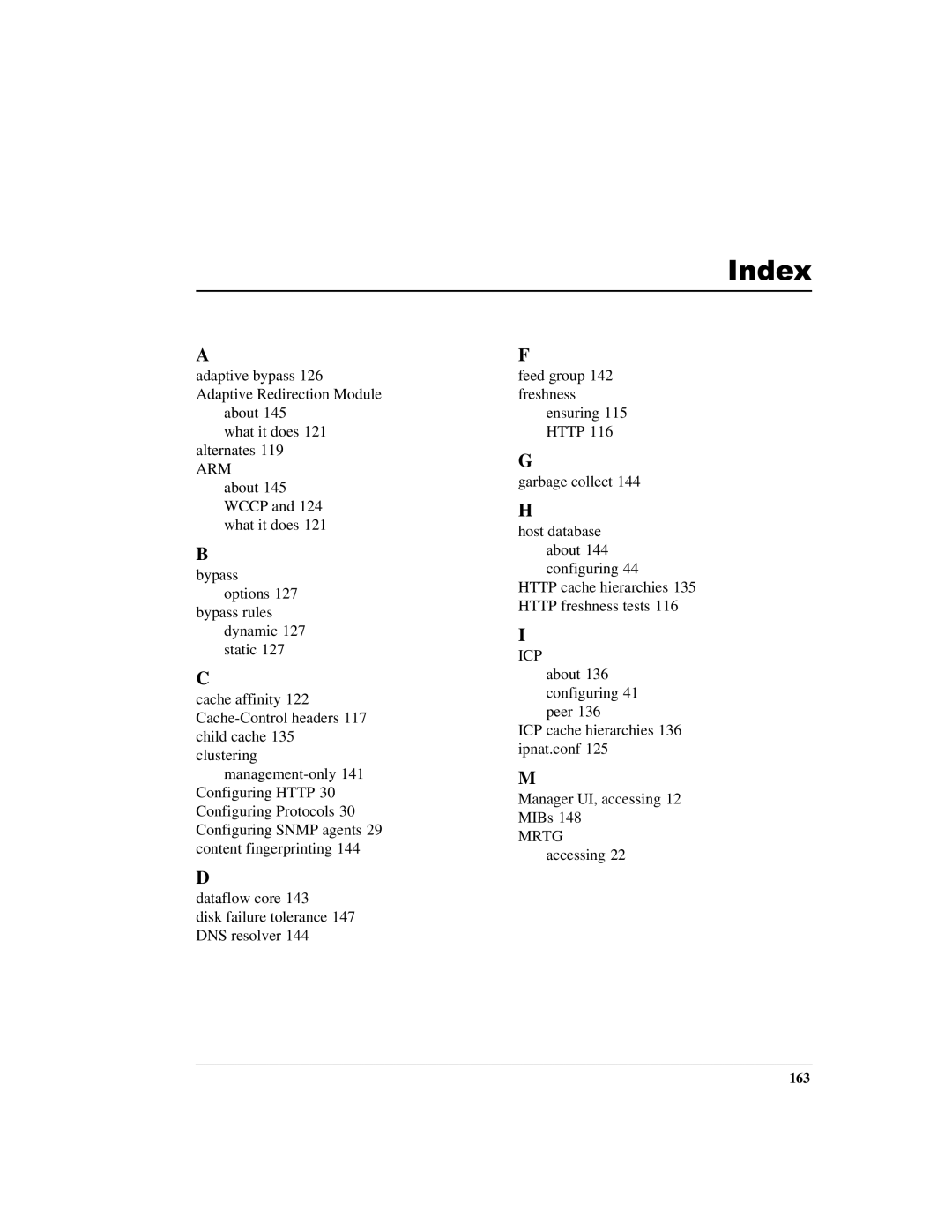 Intel 1520 manual Index 