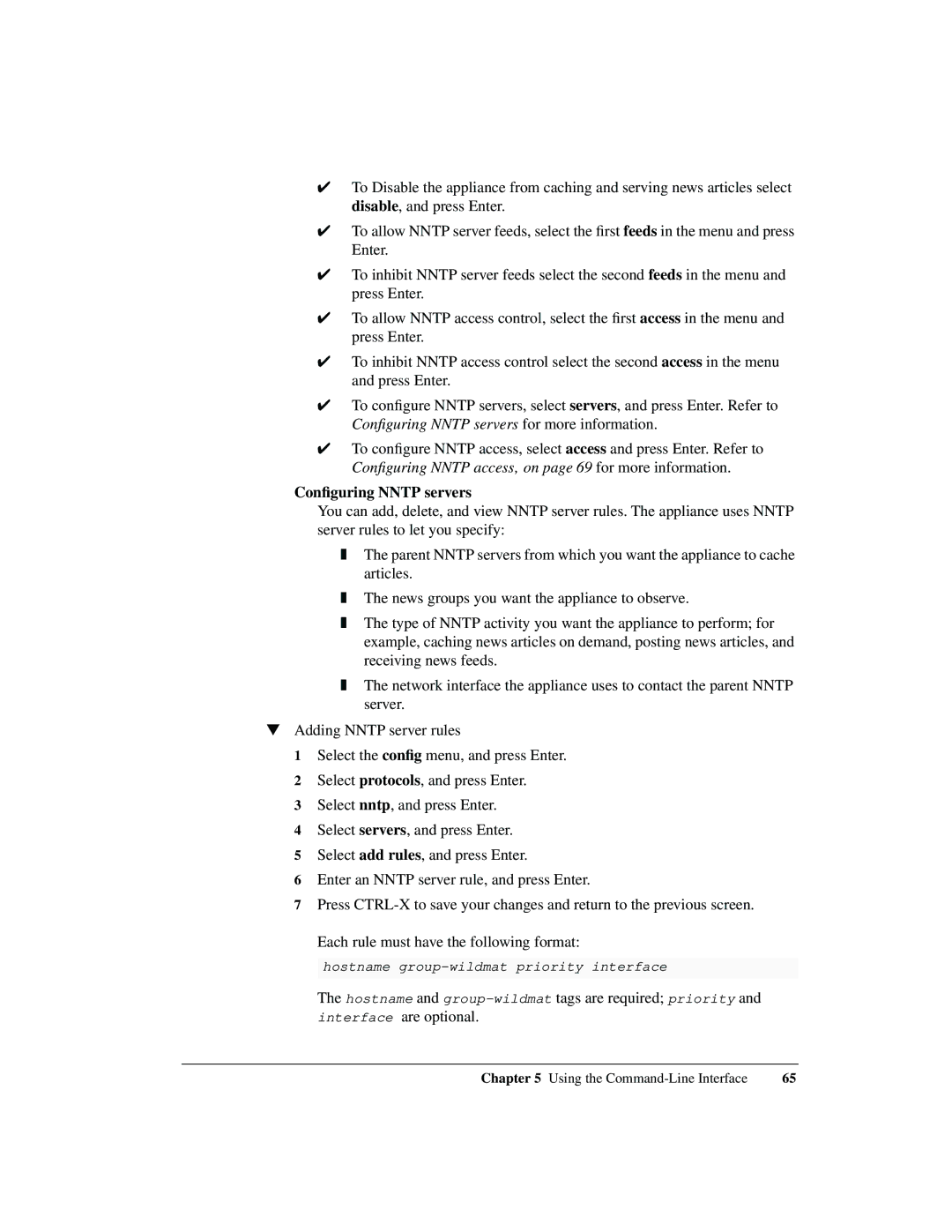 Intel 1520 manual Conﬁguring Nntp servers 