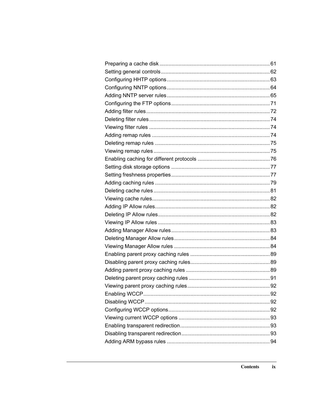 Intel 1520 manual Contents 