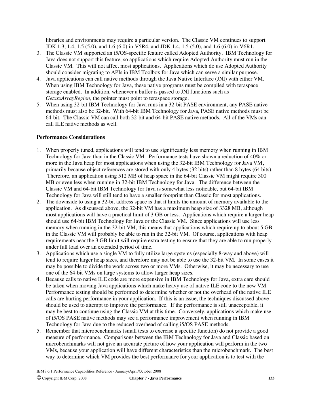 Intel AS/400 RISC Server, 170 Servers, 7xx Servers manual Performance Considerations 