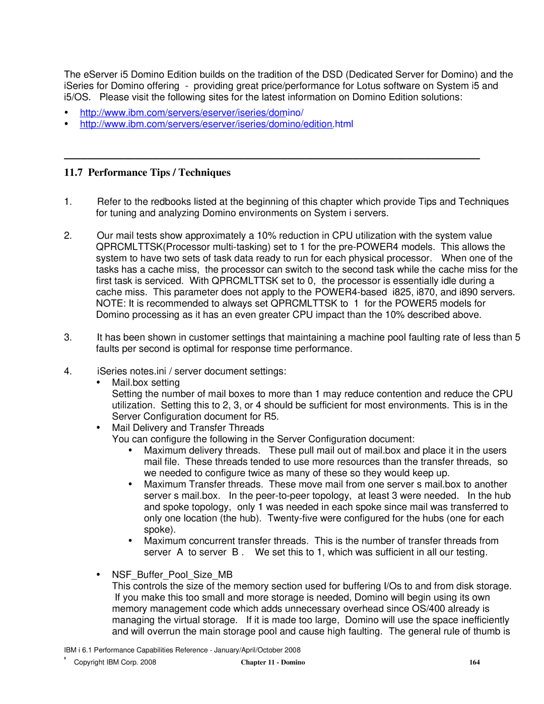 Intel 7xx Servers, 170 Servers, AS/400 RISC Server manual Performance Tips / Techniques 