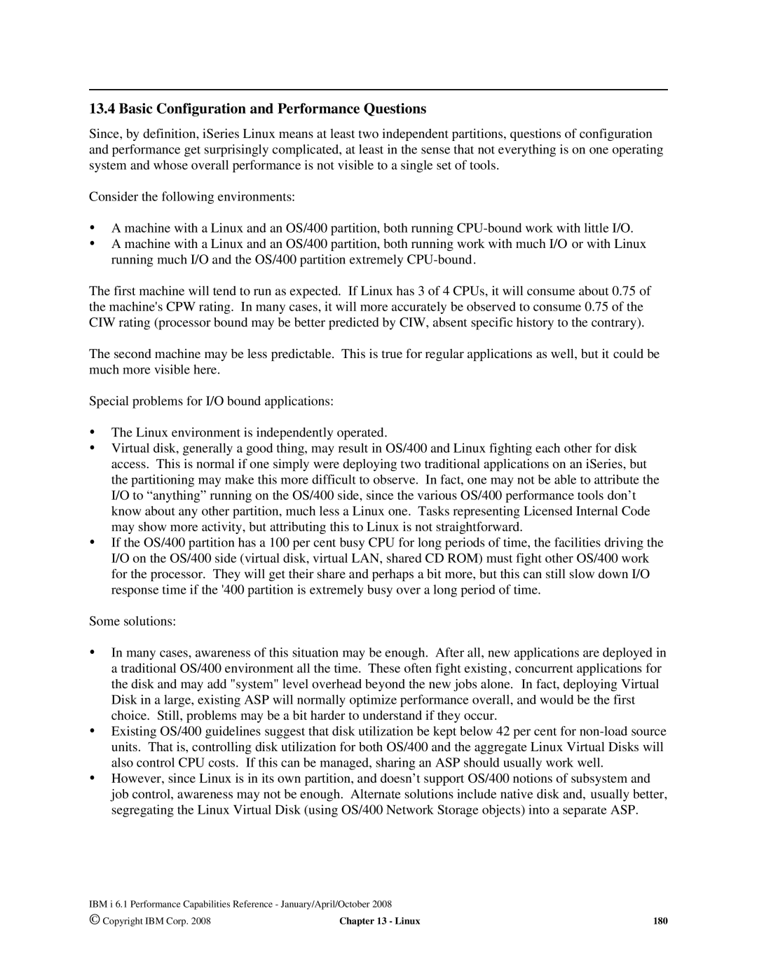 Intel 170 Servers, AS/400 RISC Server, 7xx Servers manual Basic Configuration and Performance Questions 