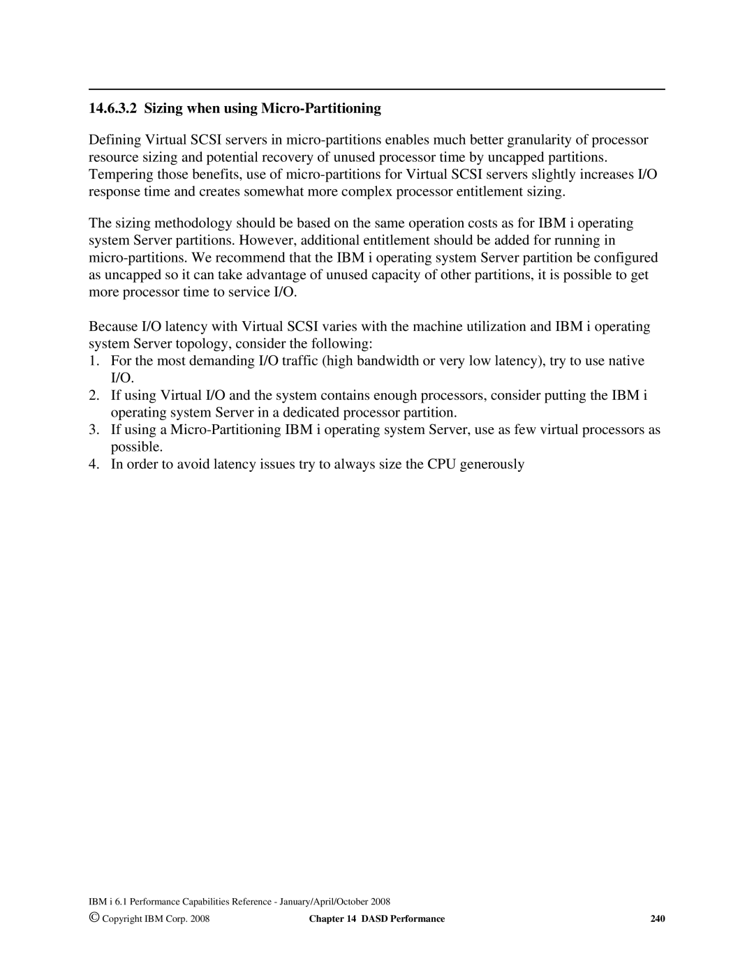 Intel 170 Servers, AS/400 RISC Server, 7xx Servers manual Sizing when using Micro-Partitioning 