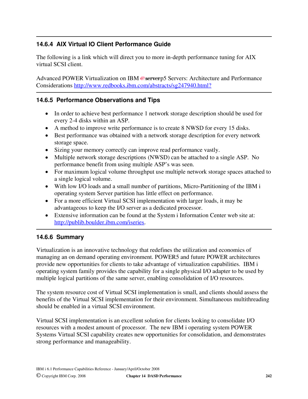 Intel 7xx Servers, 170 Servers, AS/400 RISC Server manual AIX Virtual IO Client Performance Guide 