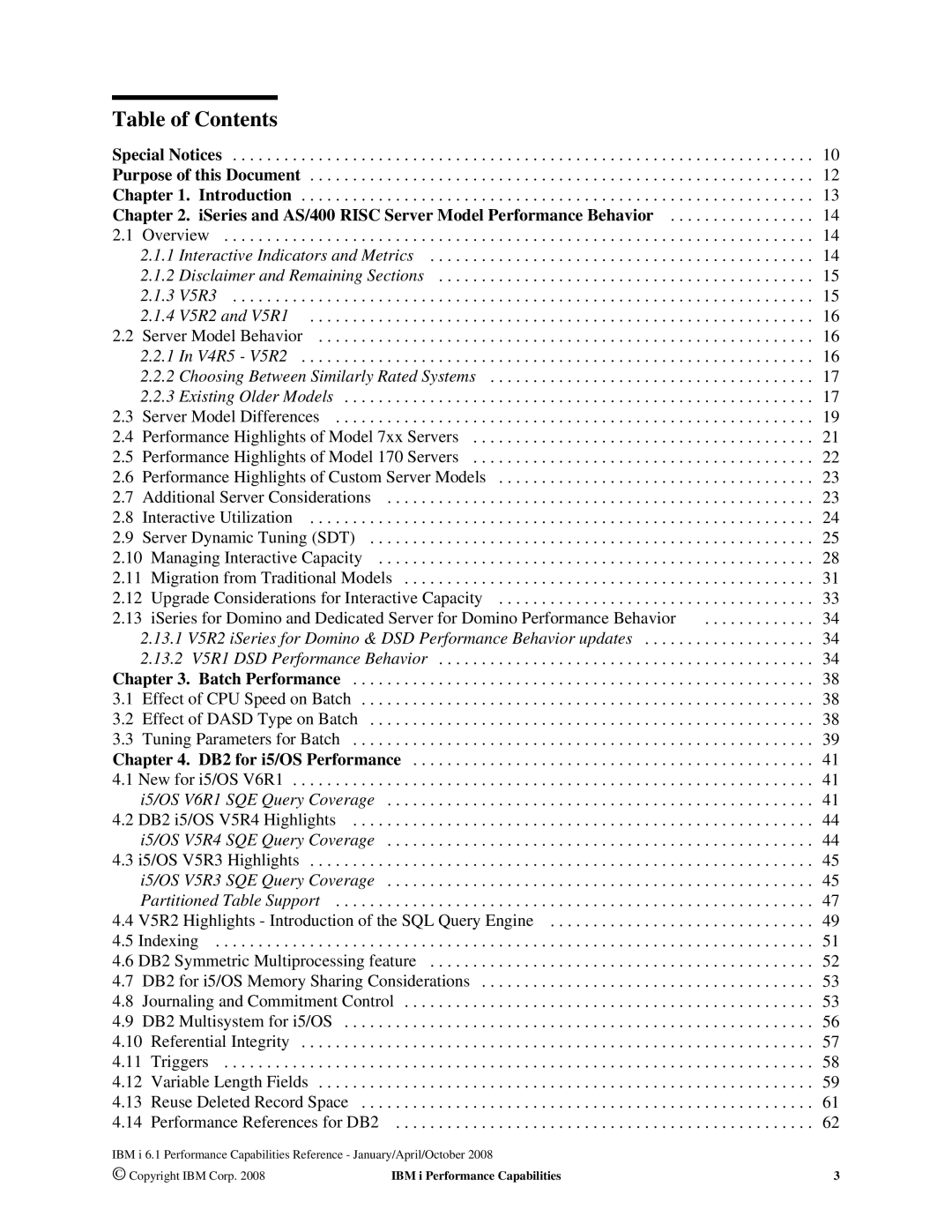 Intel 170 Servers, AS/400 RISC Server, 7xx Servers manual Table of Contents 