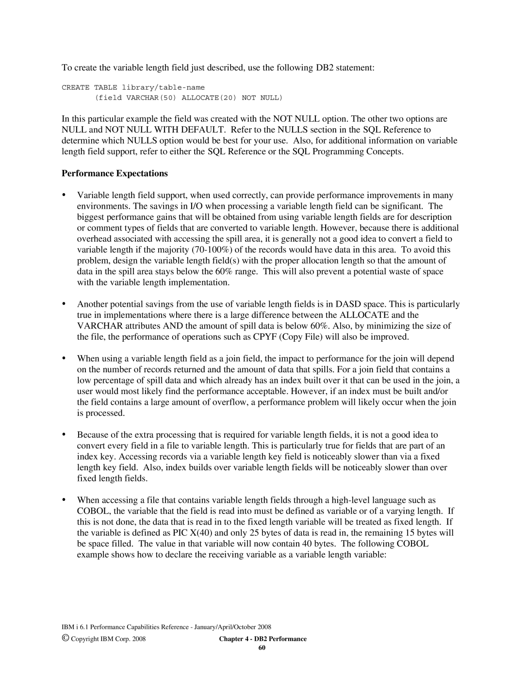 Intel 170 Servers, AS/400 RISC Server, 7xx Servers manual Performance Expectations 