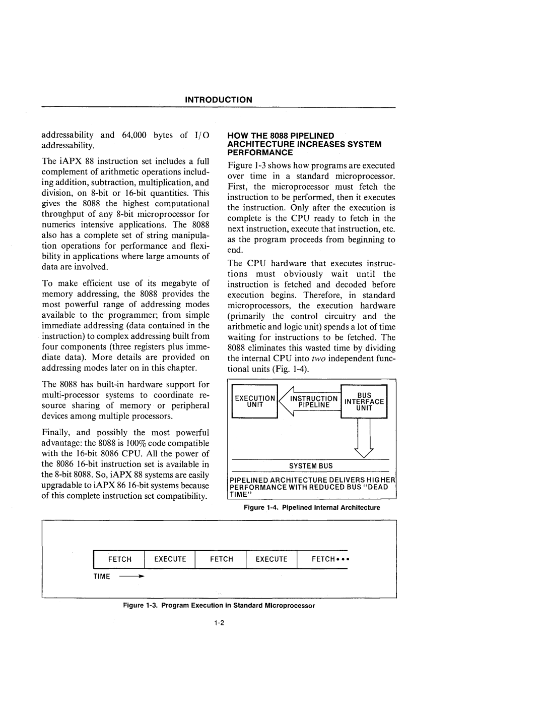 Intel 210200-002 manual Execution ~STRUCTION BUS 