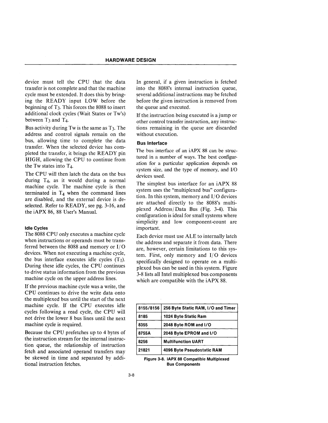 Intel 210200-002 manual Bus Interface 