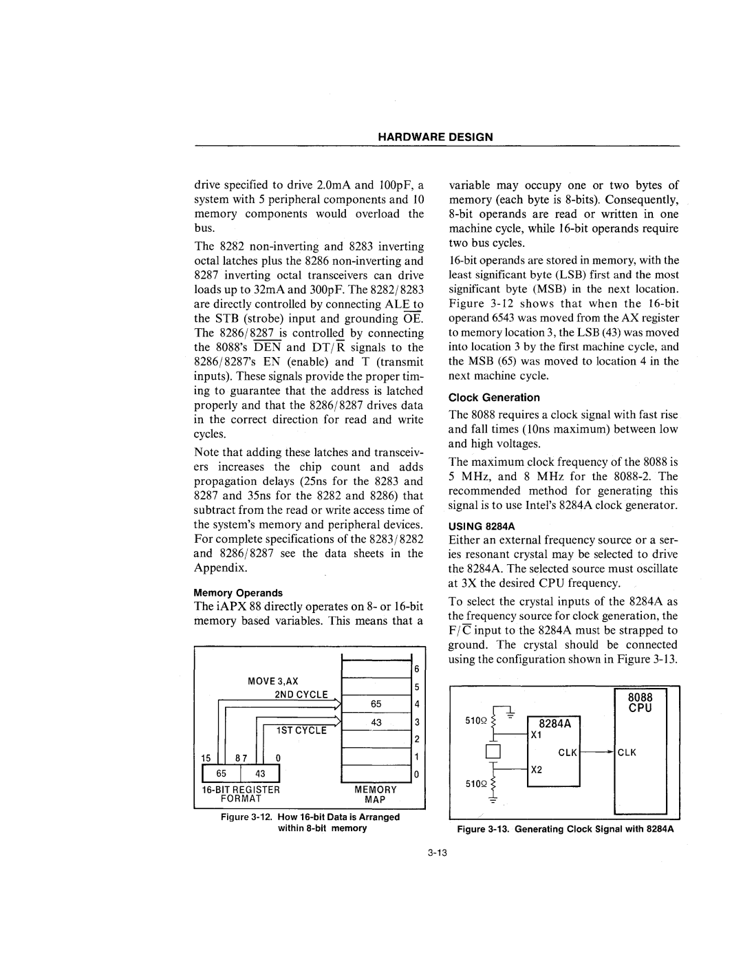 Intel 210200-002 manual 8284A 