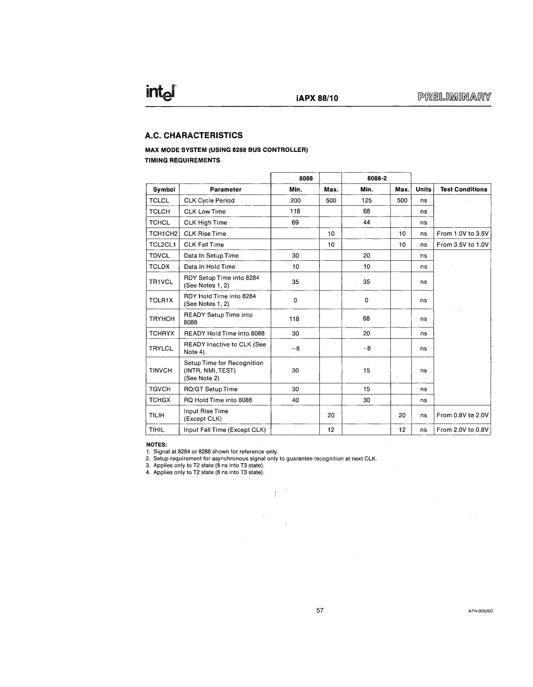 Intel 210200-002 manual IAPX 88/10 