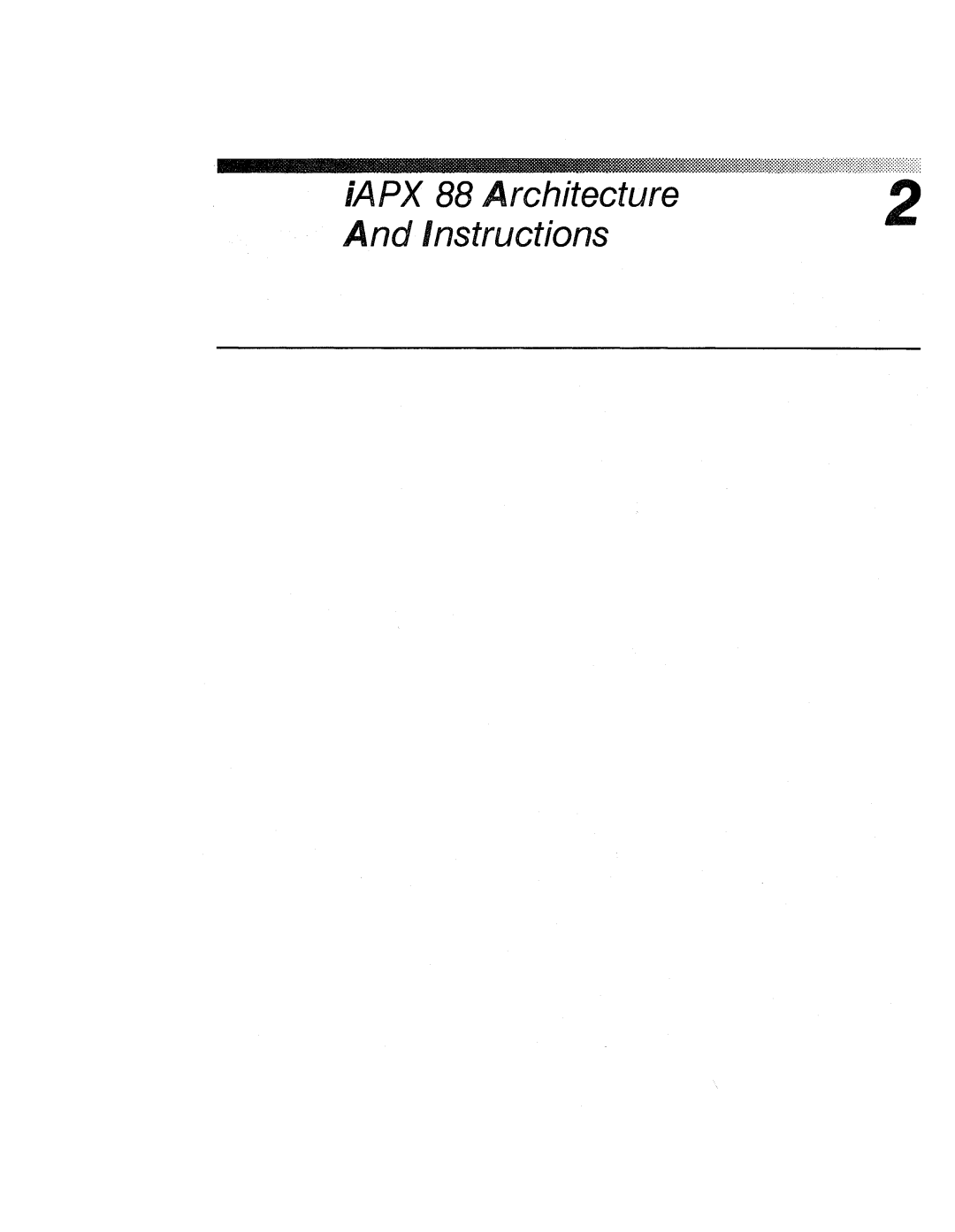 Intel 210200-002 manual IAPX 88 Architecture Instructions 