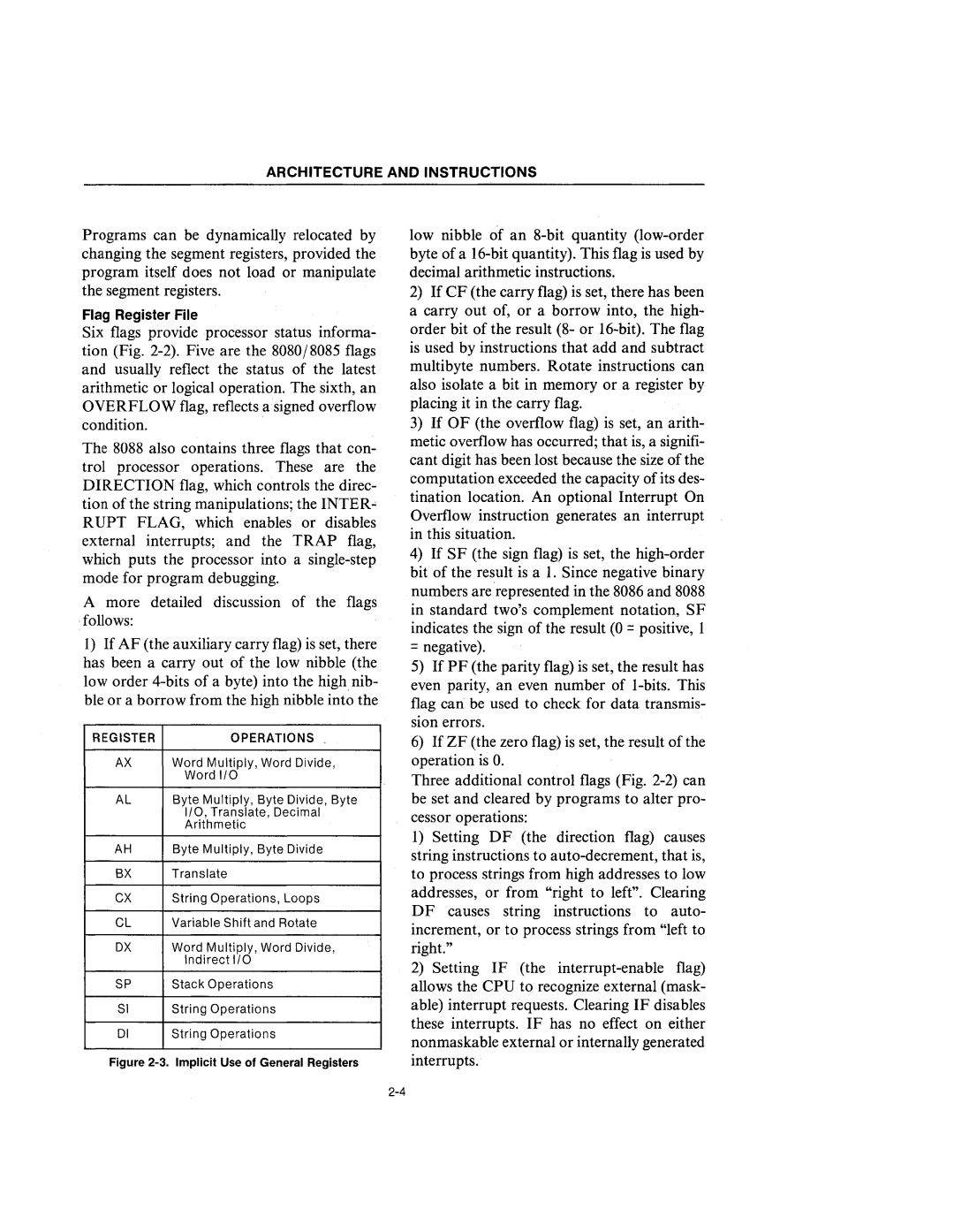 Intel 210200-002 manual Flag Register File 