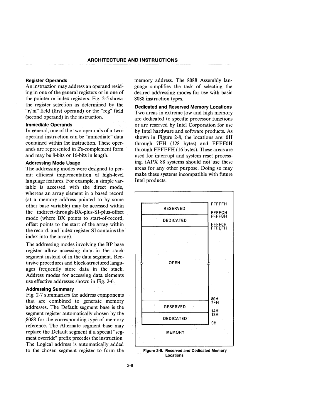 Intel 210200-002 manual Fffffh 