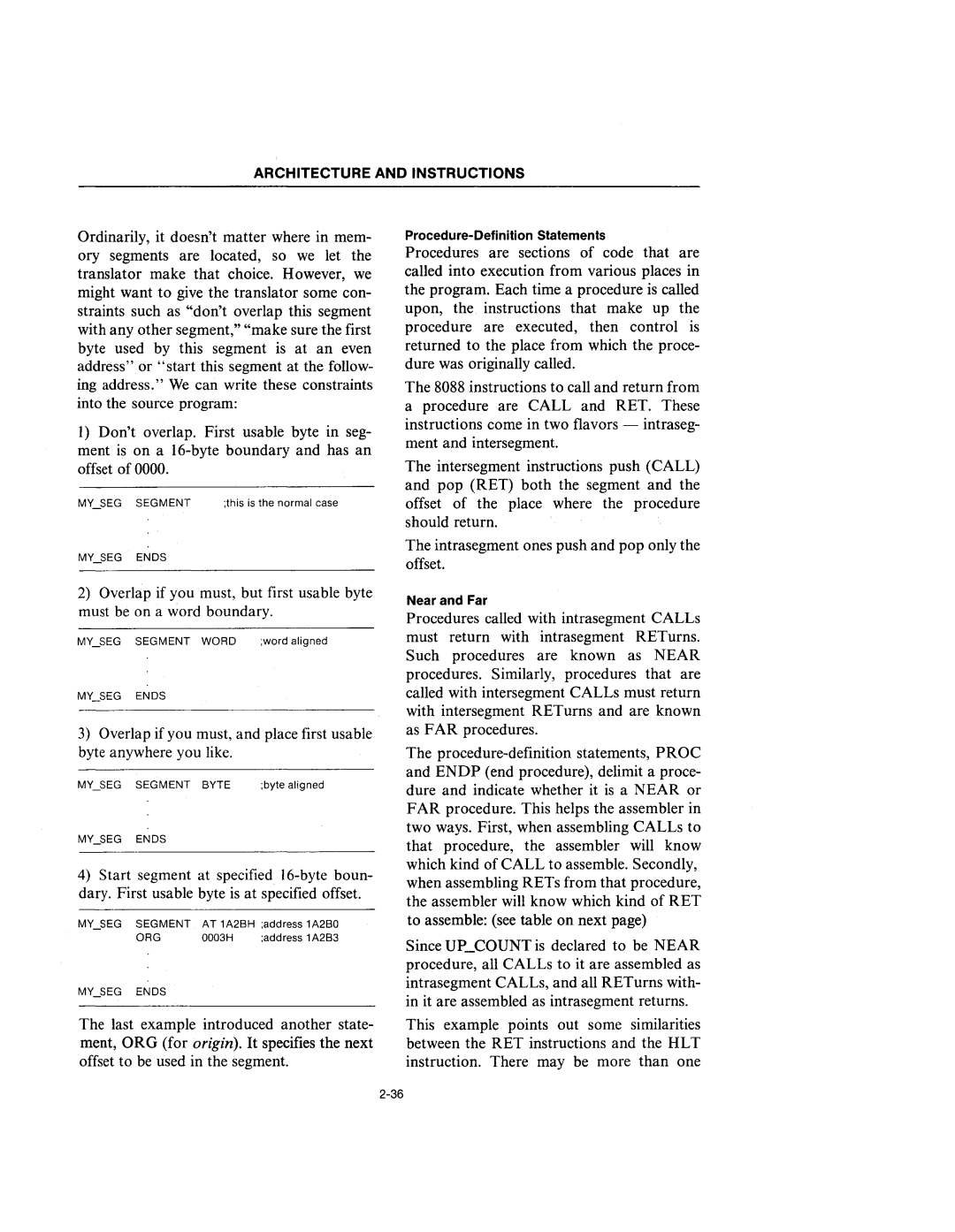 Intel 210200-002 manual Near and Far 