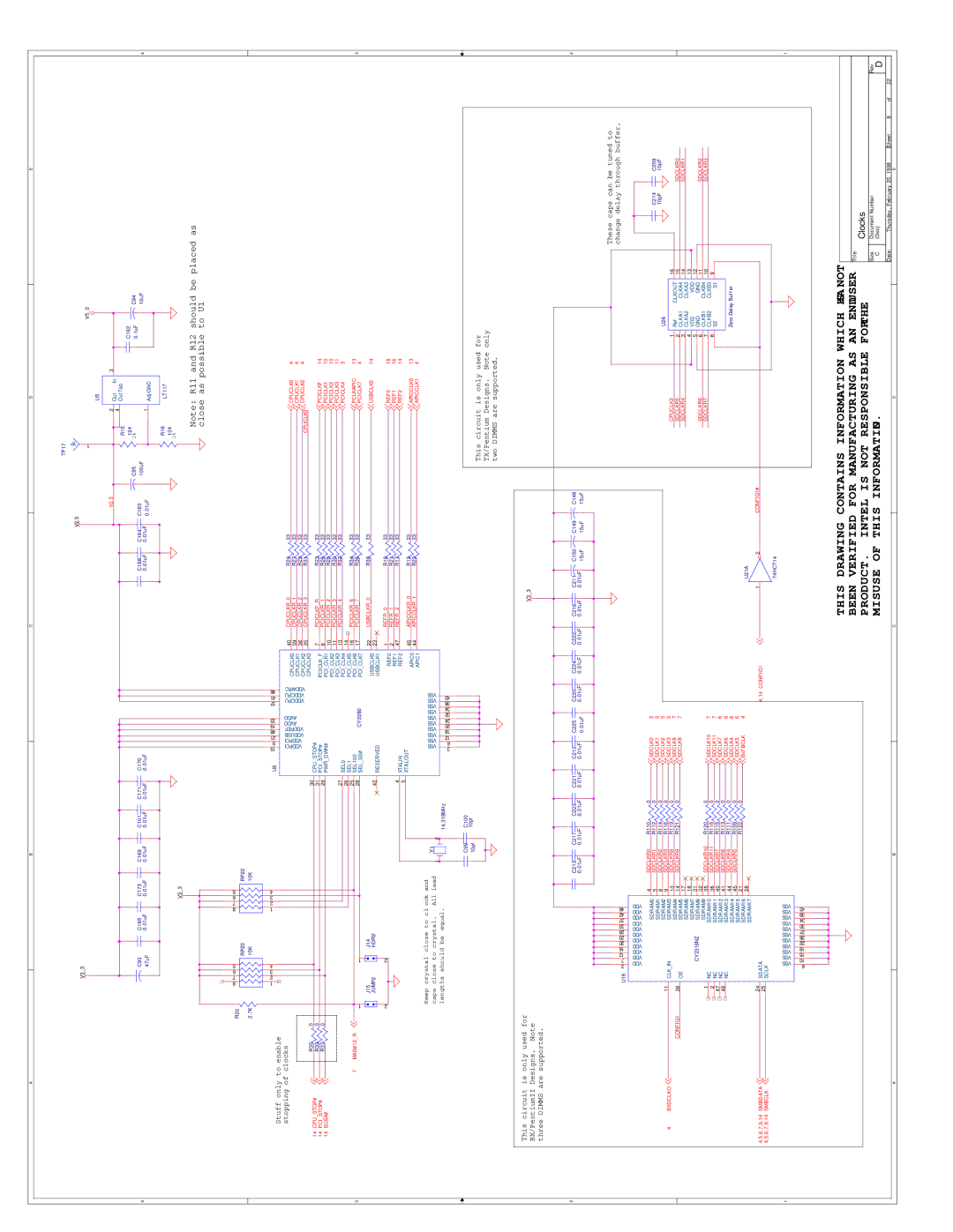 Intel 273246-002 manual This Drawing Contains Information Which has not 