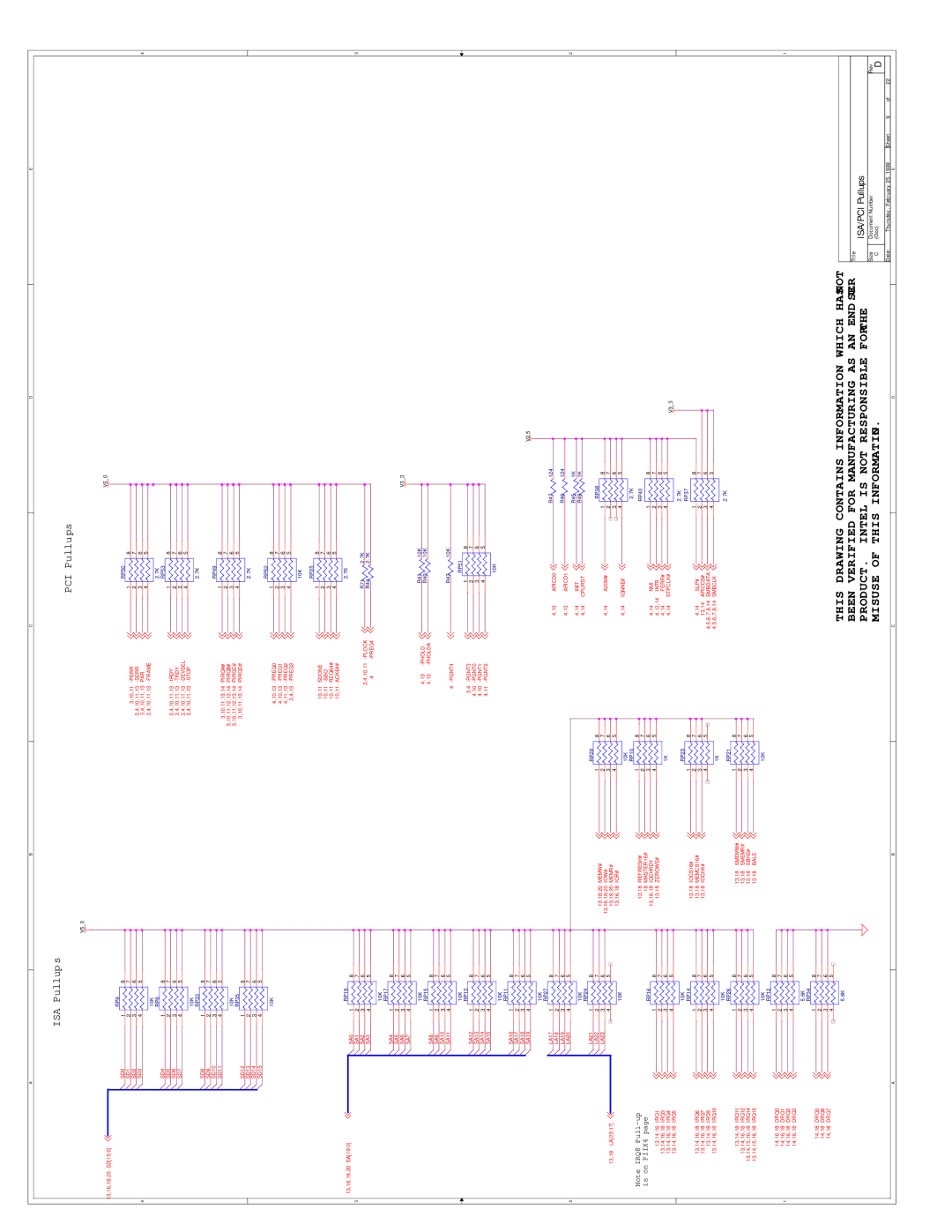 Intel 273246-002 manual This Drawing Contains Information Which Hasnot 