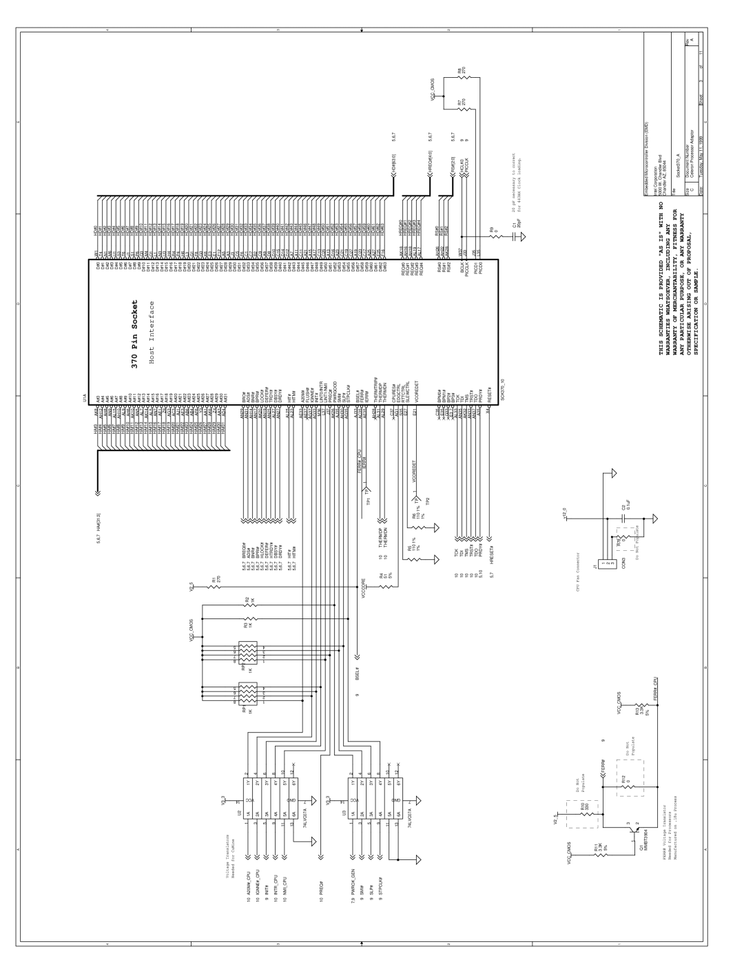 Intel 273246-002 manual Pin Socket 