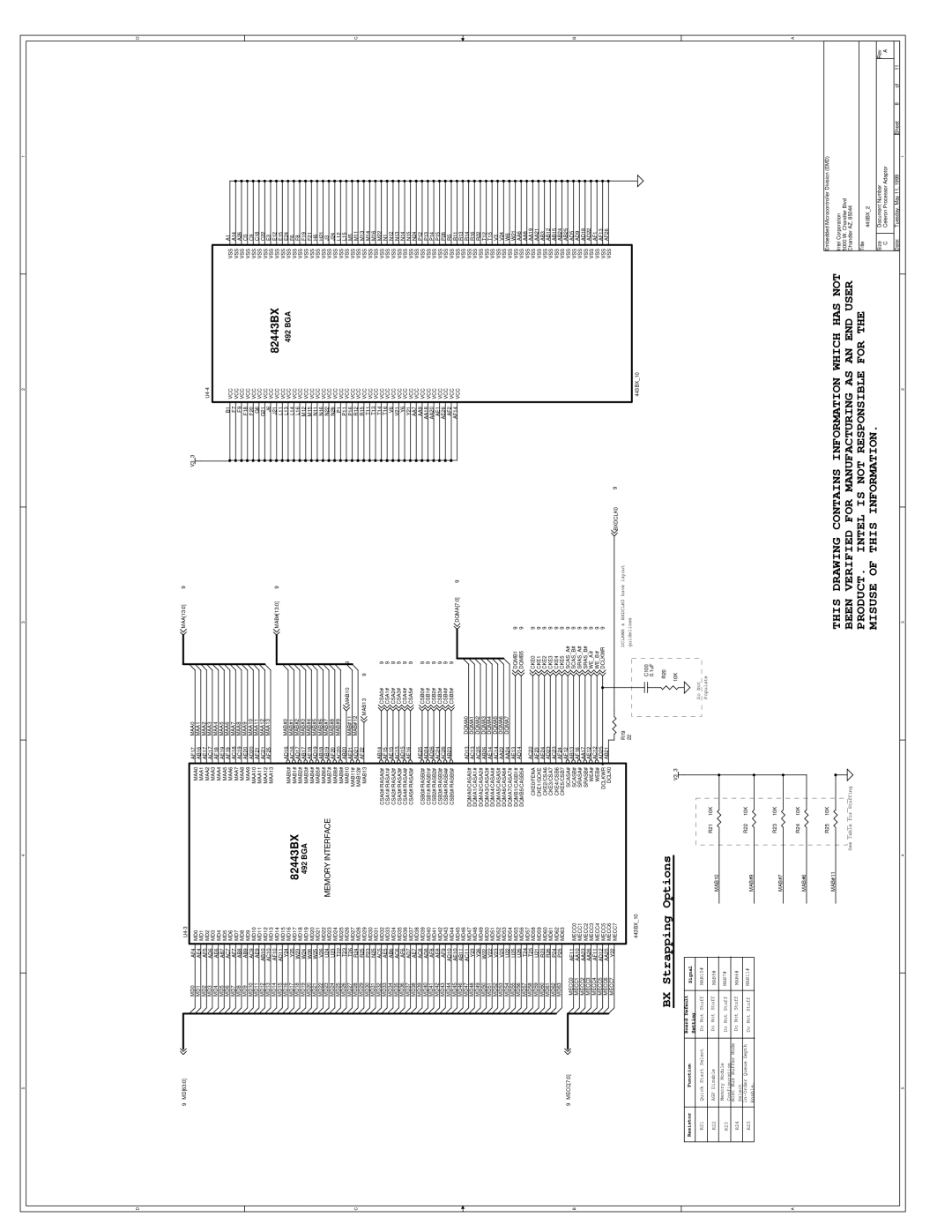 Intel 273246-002 manual BX Strapping Options 