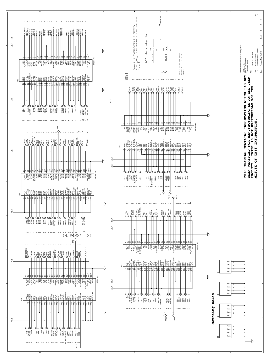 Intel 273246-002 manual Mounting Holes 