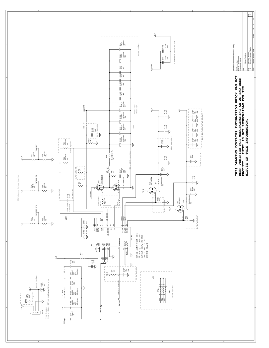 Intel 273246-002 manual TIE Directly to Ground Plane 