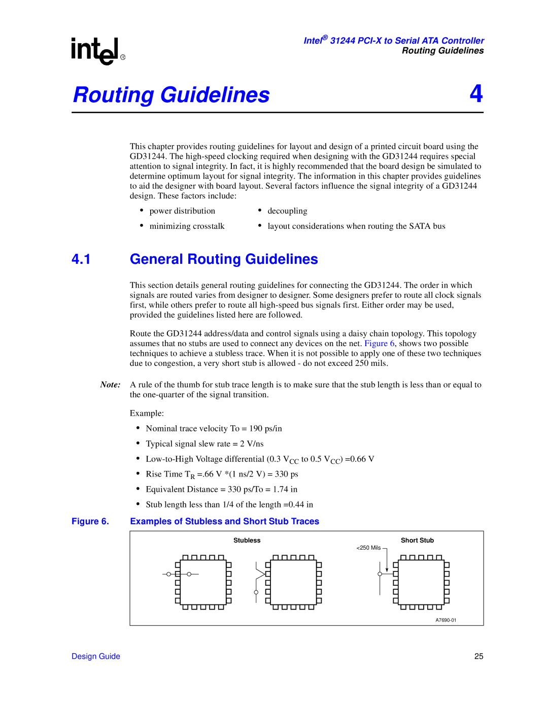 Intel 31244 PCI-X manual General Routing Guidelines 