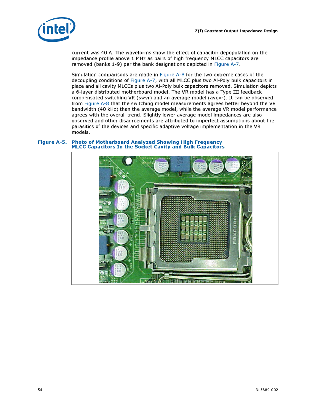 Intel 315889-002 manual Zf Constant Output Impedance Design 