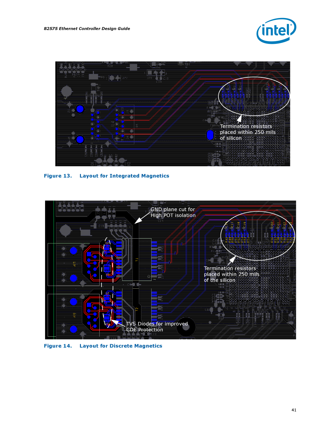 Intel 317698-001 manual Layout for Integrated Magnetics 