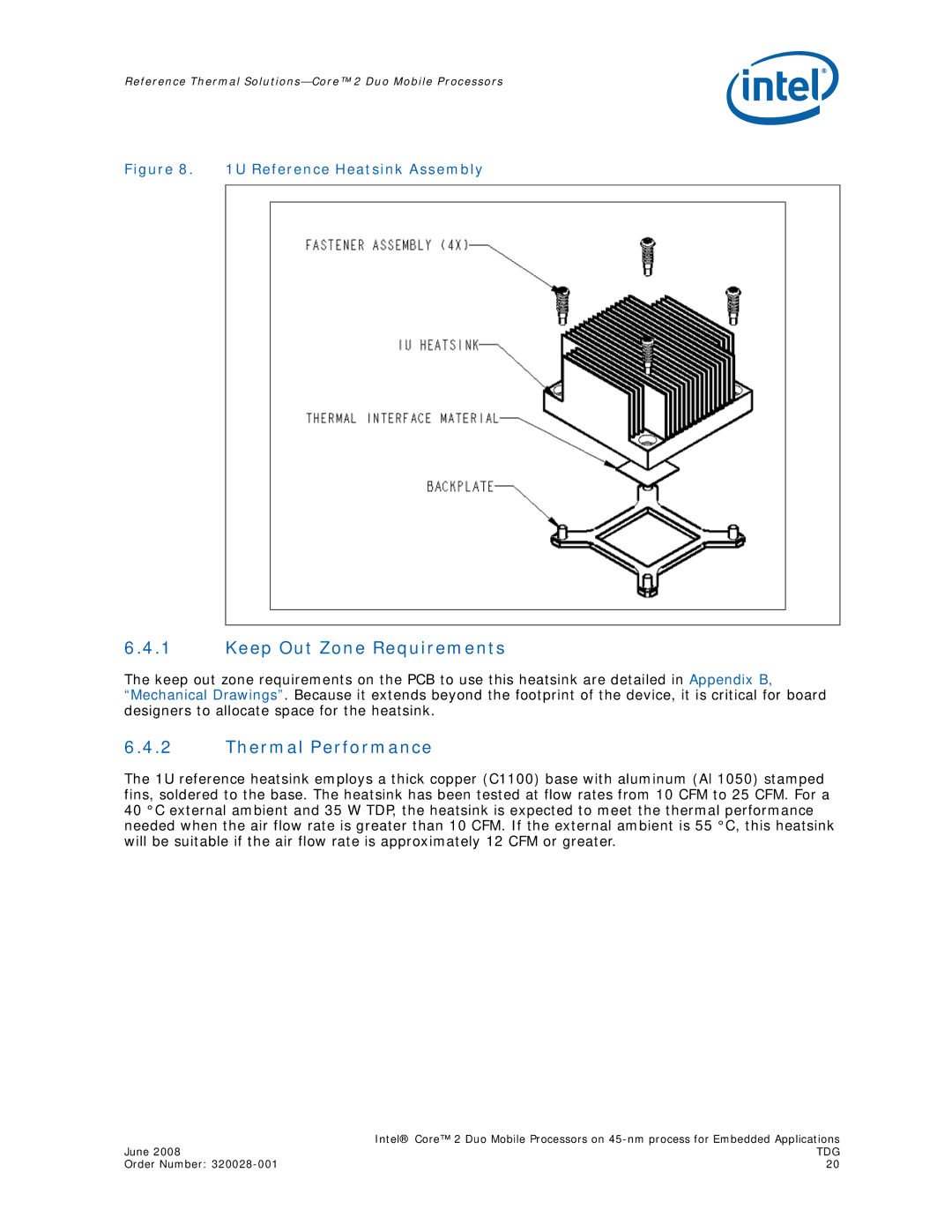 Intel 320028-001 manual Keep Out Zone Requirements 