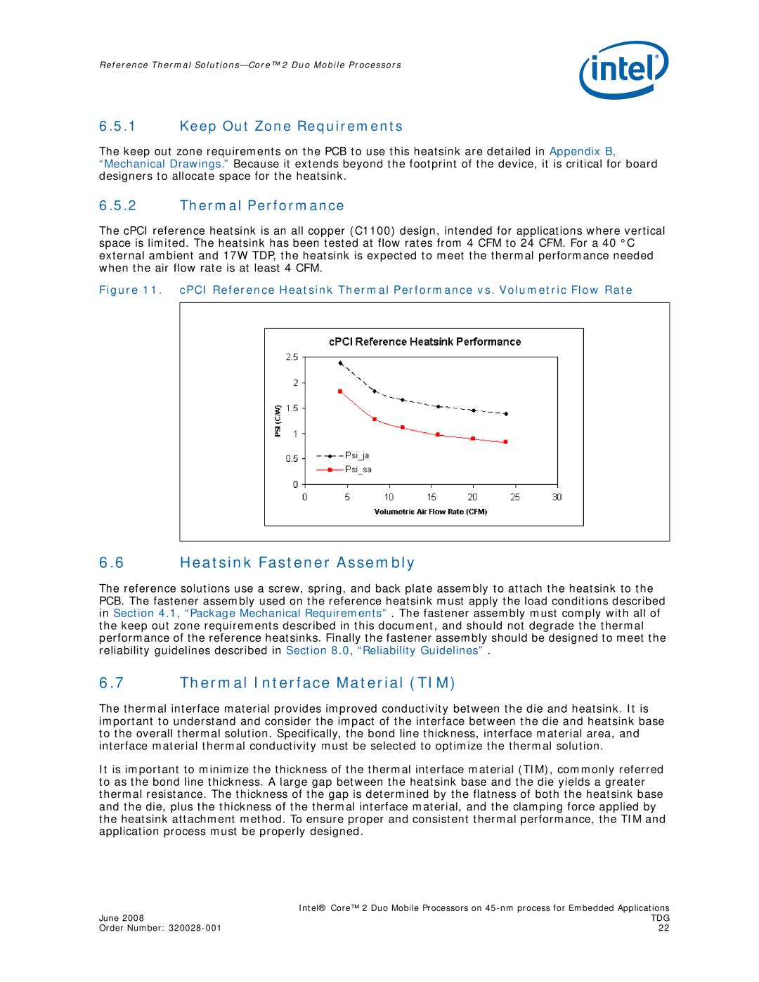 Intel 320028-001 manual Heatsink Fastener Assembly, Thermal Interface Material TIM 