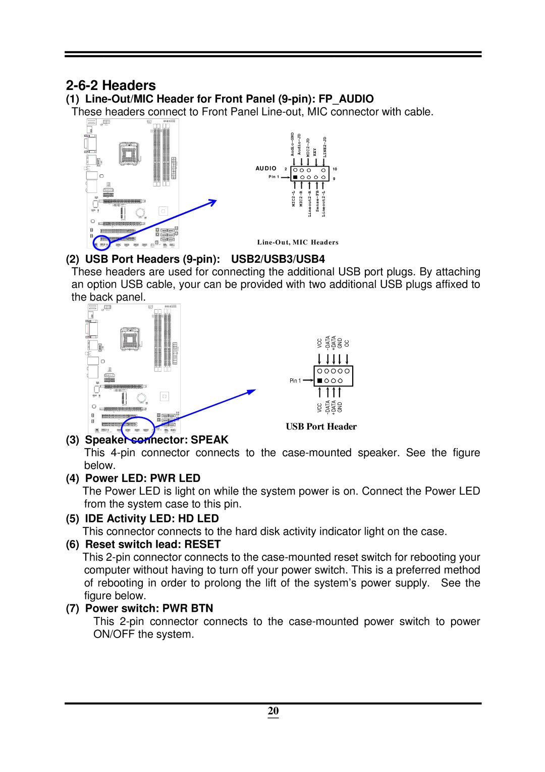 Intel 32882 user manual Headers 