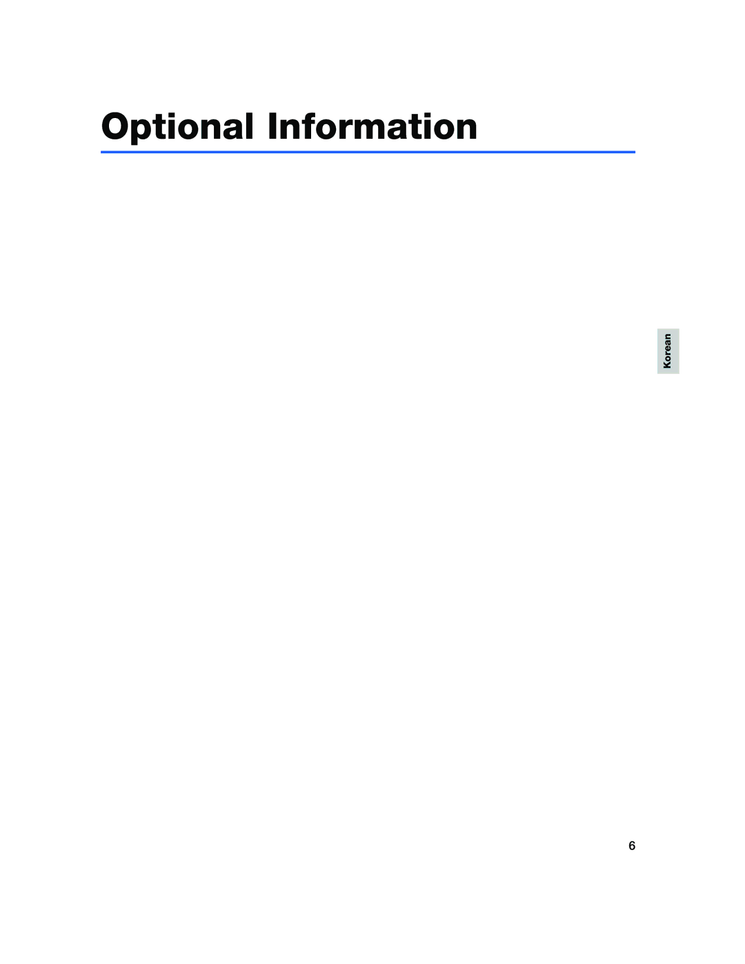 Intel 330T quick start Optional Information 