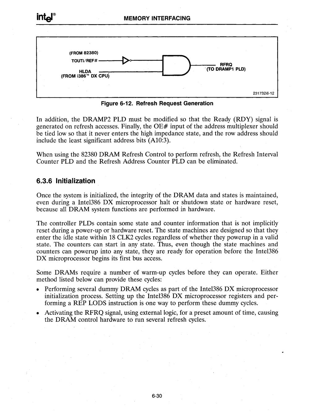 Intel 386 manual Initialization 