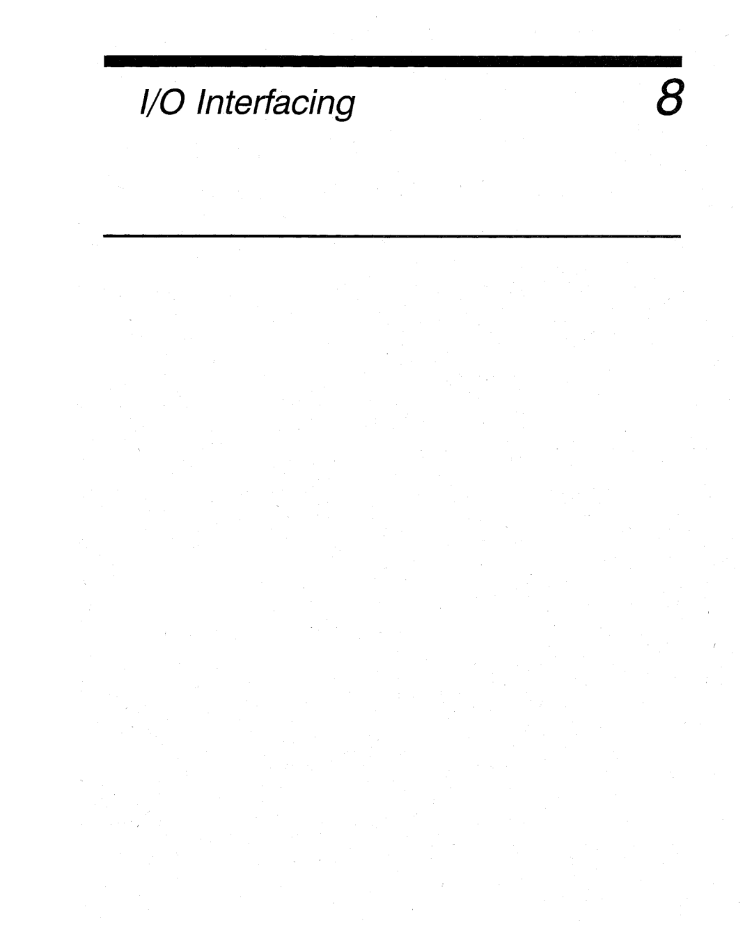 Intel 386 manual Interfacing 