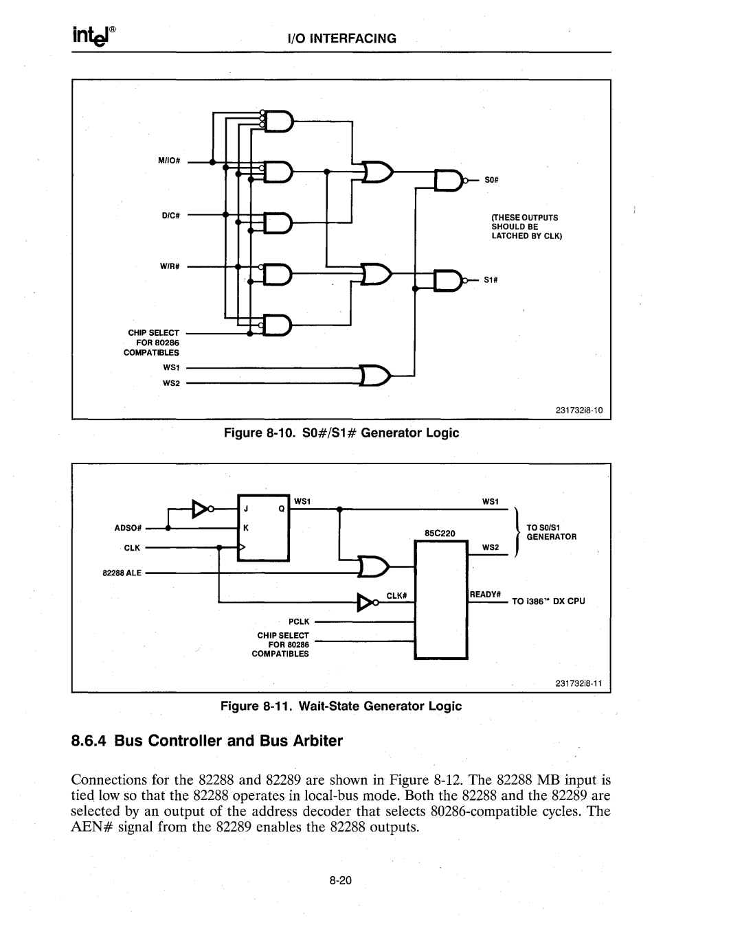 Intel 386 manual Bus Controller and Bus Arbiter, DIC. --t-~=r-\---+---.J 