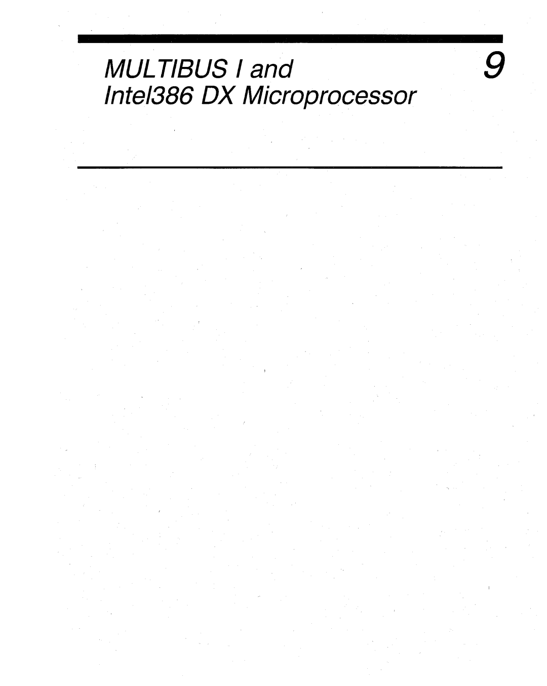 Intel manual MULTIBUSland9 Intel386 ox Microprocessor 