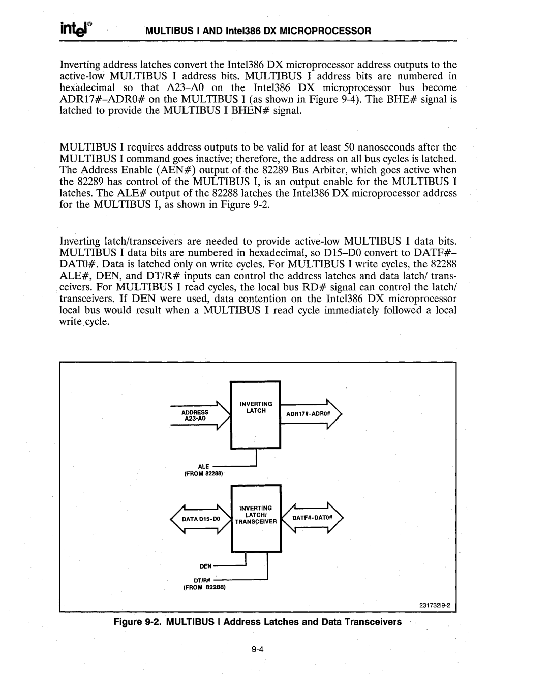 Intel 386 manual ·2. Multibus I Address Latches and Data Transceivers 