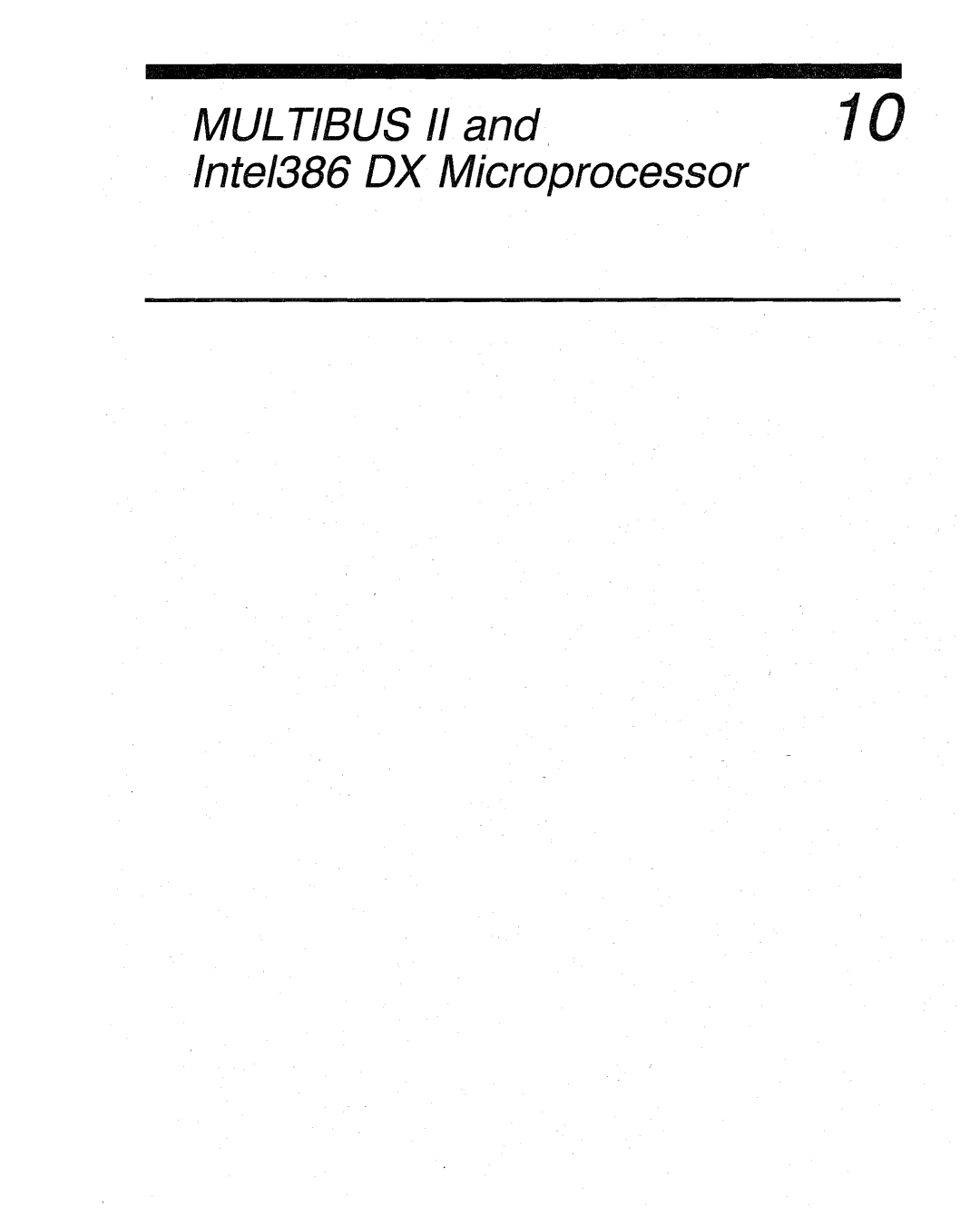 Intel manual MUL Tibus II Intel386 OX Microprocessor 