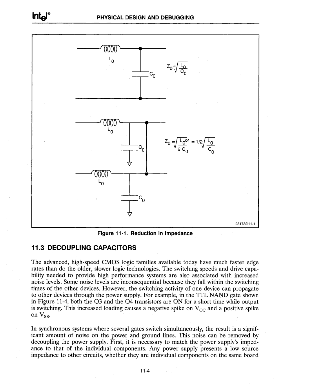 Intel 386 manual Roo, Decoupling Capacitors 