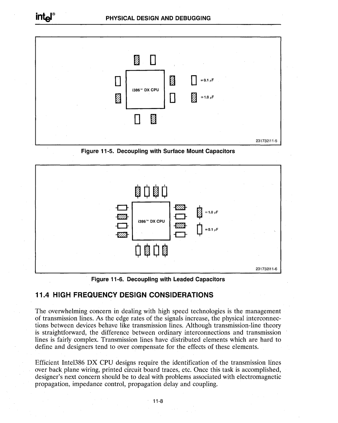 Intel 386 manual ~O~, High Frequency Design Considerations 