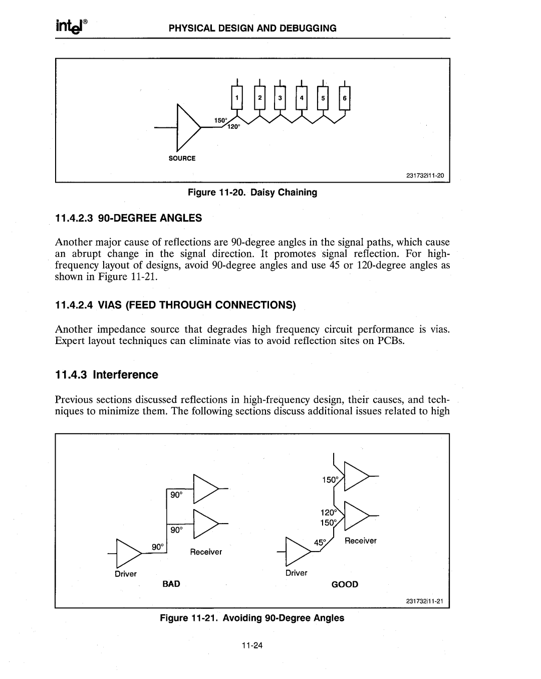 Intel 386 manual Interference, Daisy Chaining 