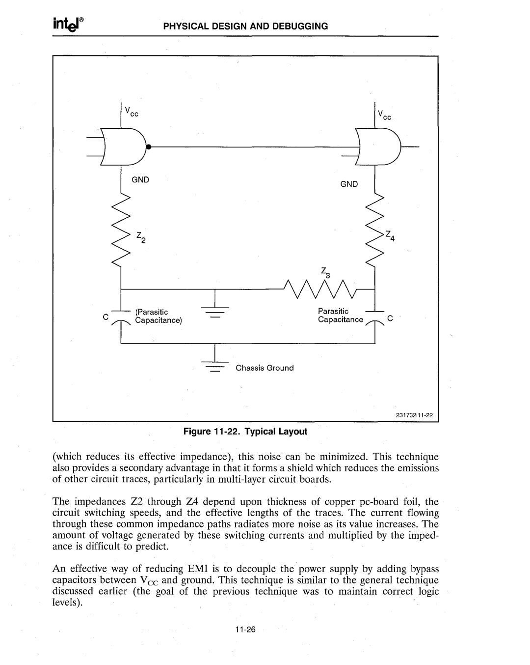 Intel 386 manual Typical Layout 