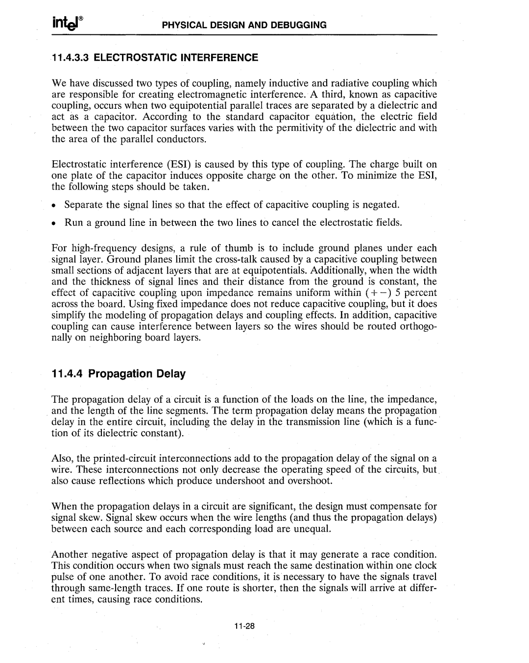 Intel 386 manual Propagation Delay 