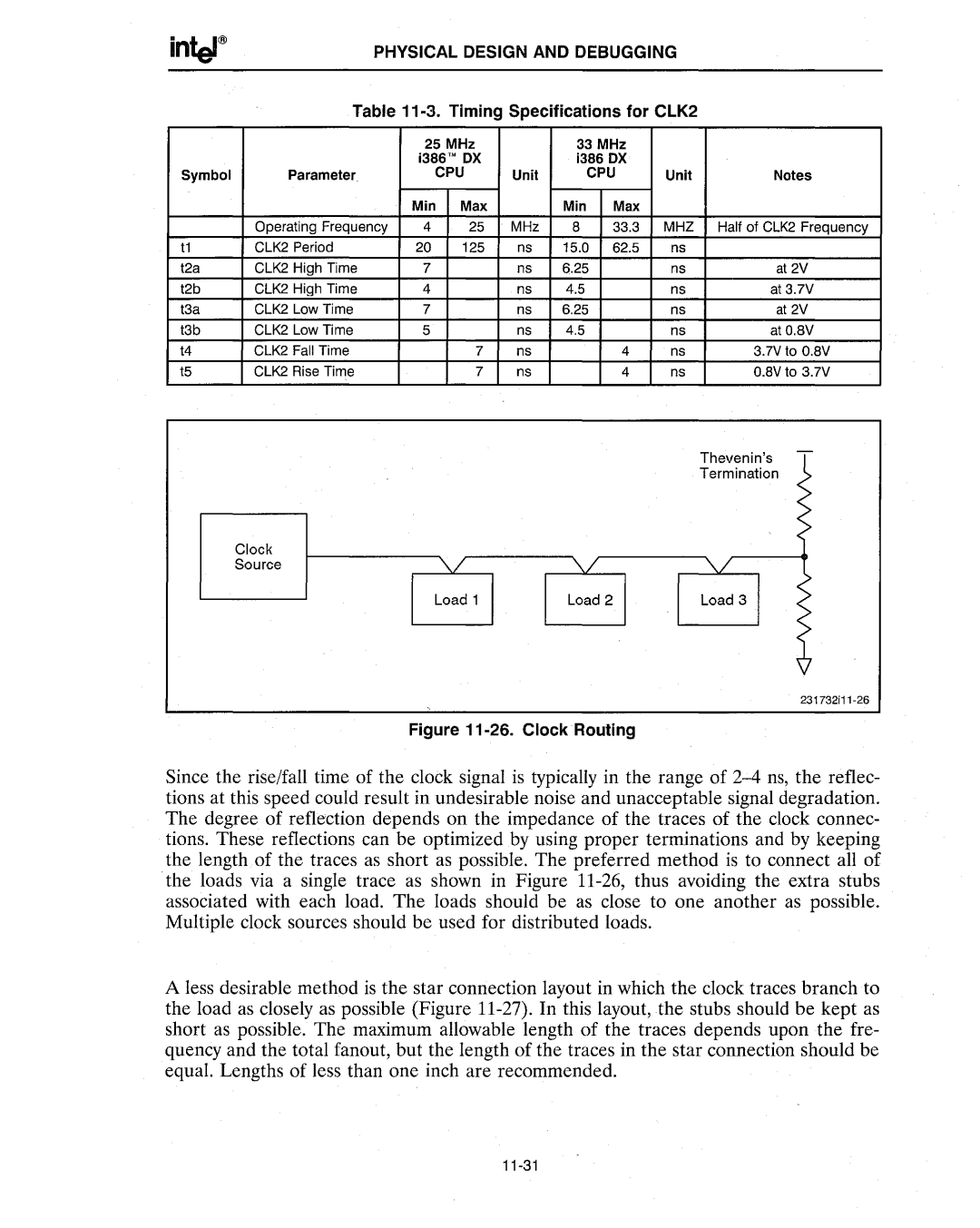 Intel 386 manual Physical Design and Debugging 