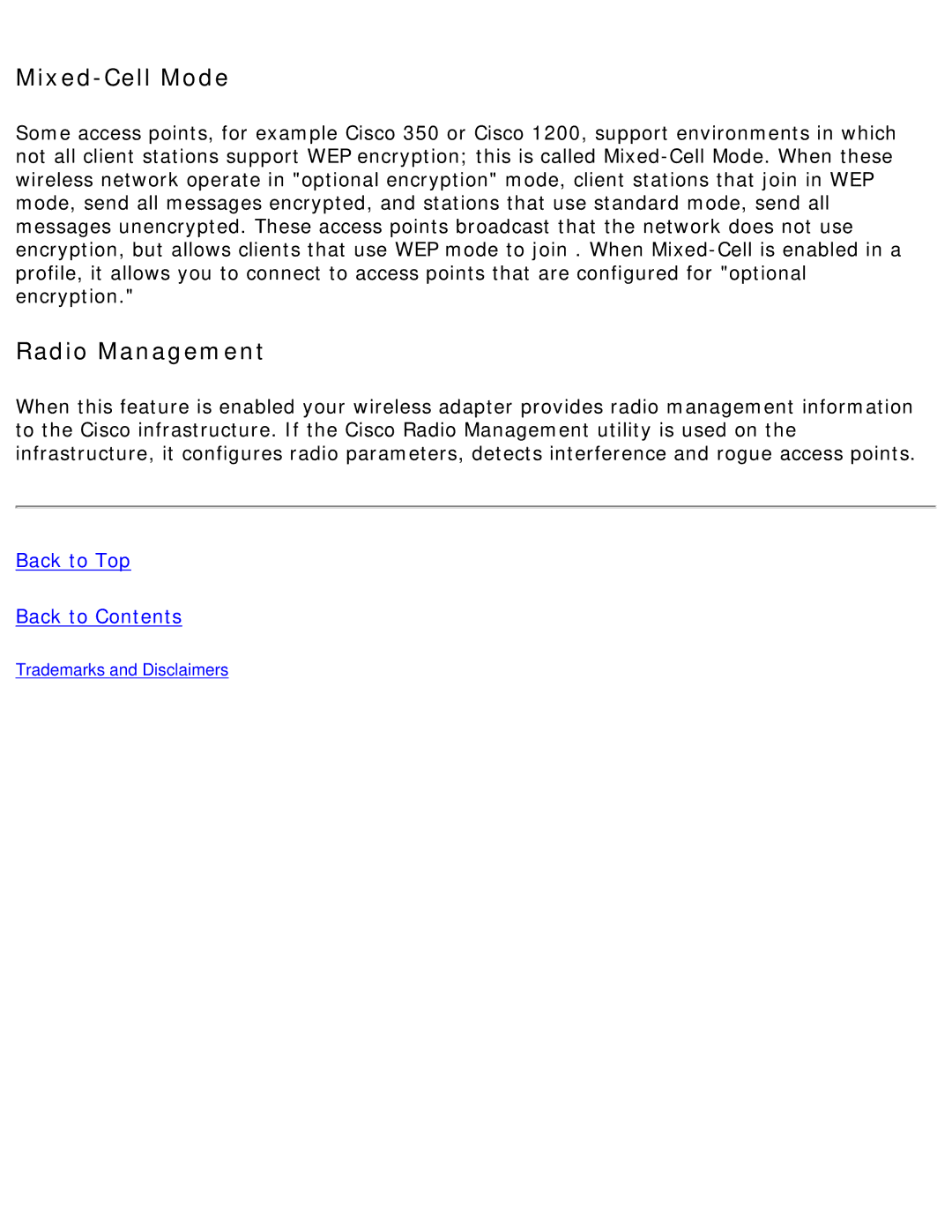 Intel 3945ABG specifications Mixed-Cell Mode 