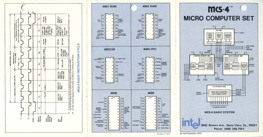 Intel 4001 manual 