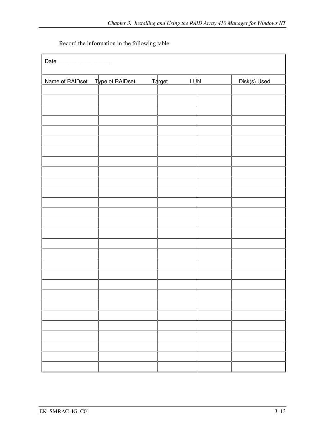 Intel 410 manual Record the information in the following table 