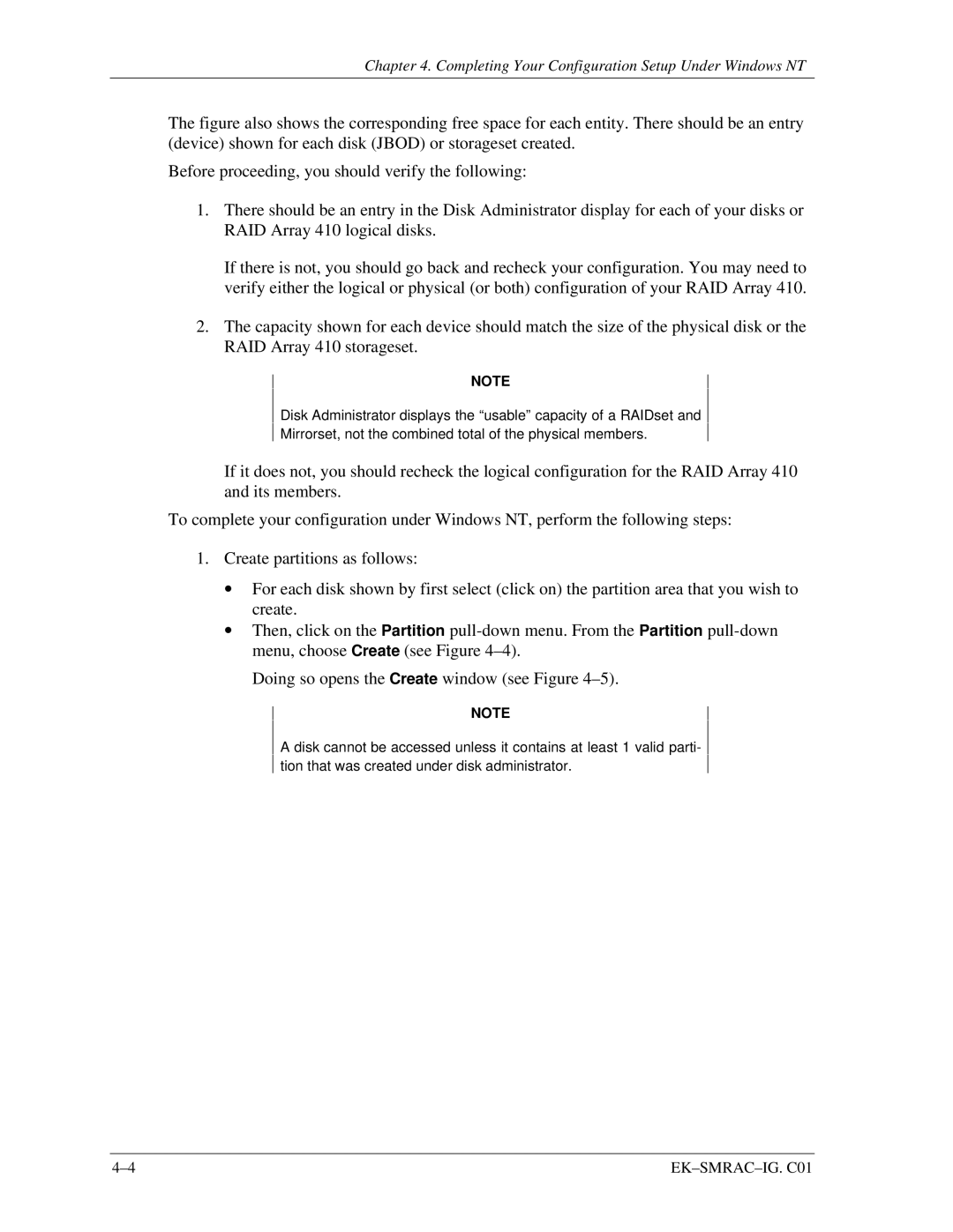 Intel 410 manual Completing Your Configuration Setup Under Windows NT 