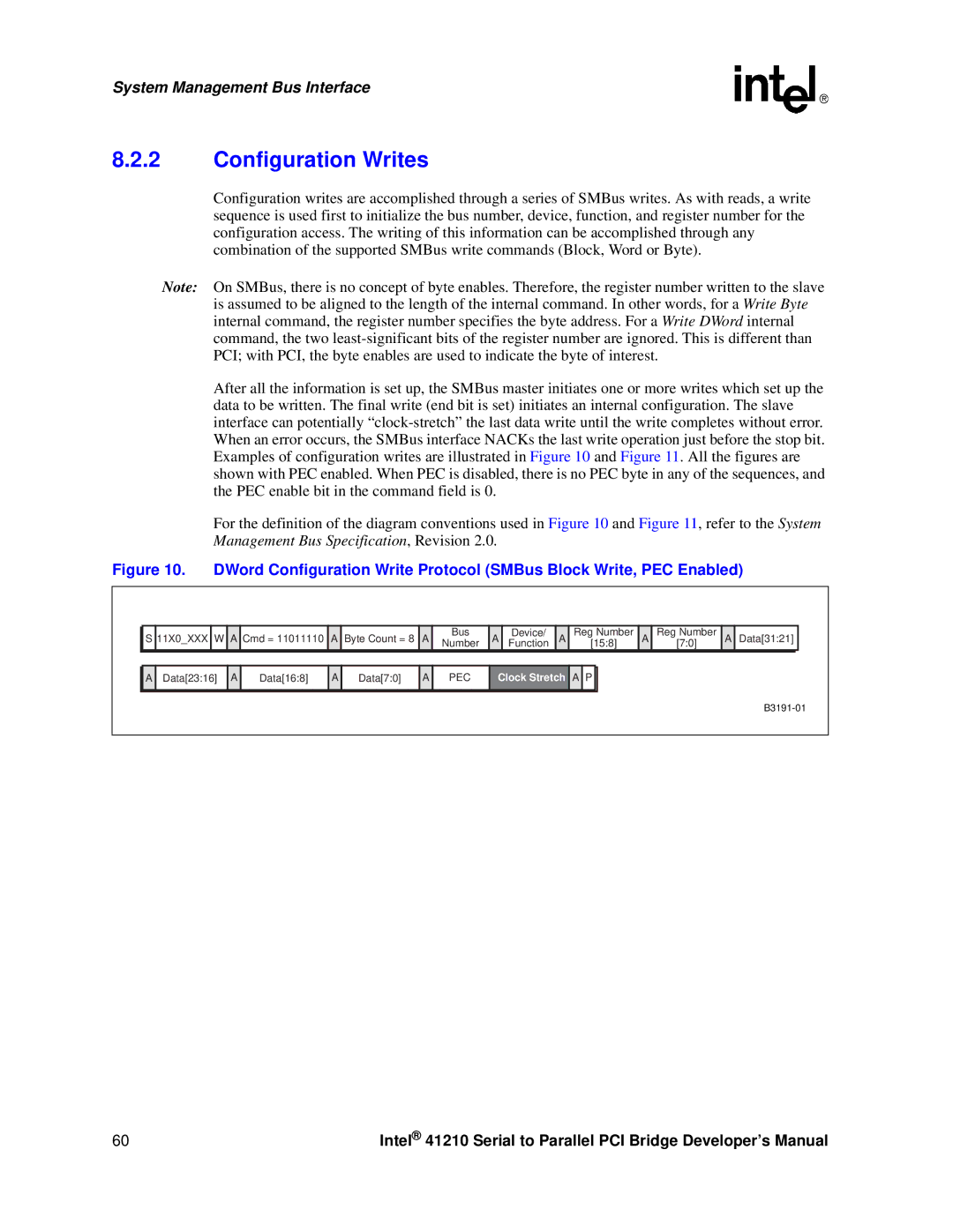 Intel 41210 manual Configuration Writes 