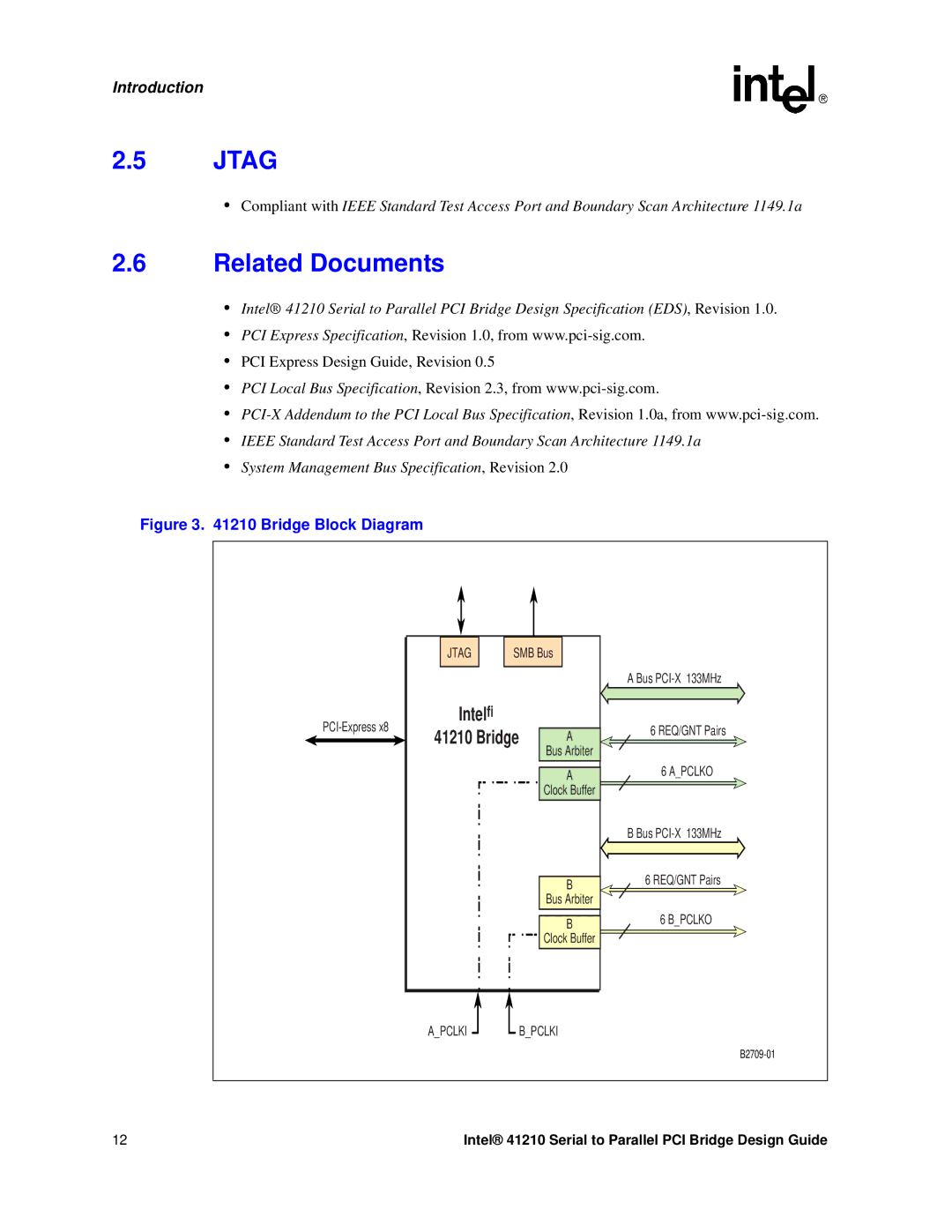 Intel 41210 manual Jtag, Related Documents 