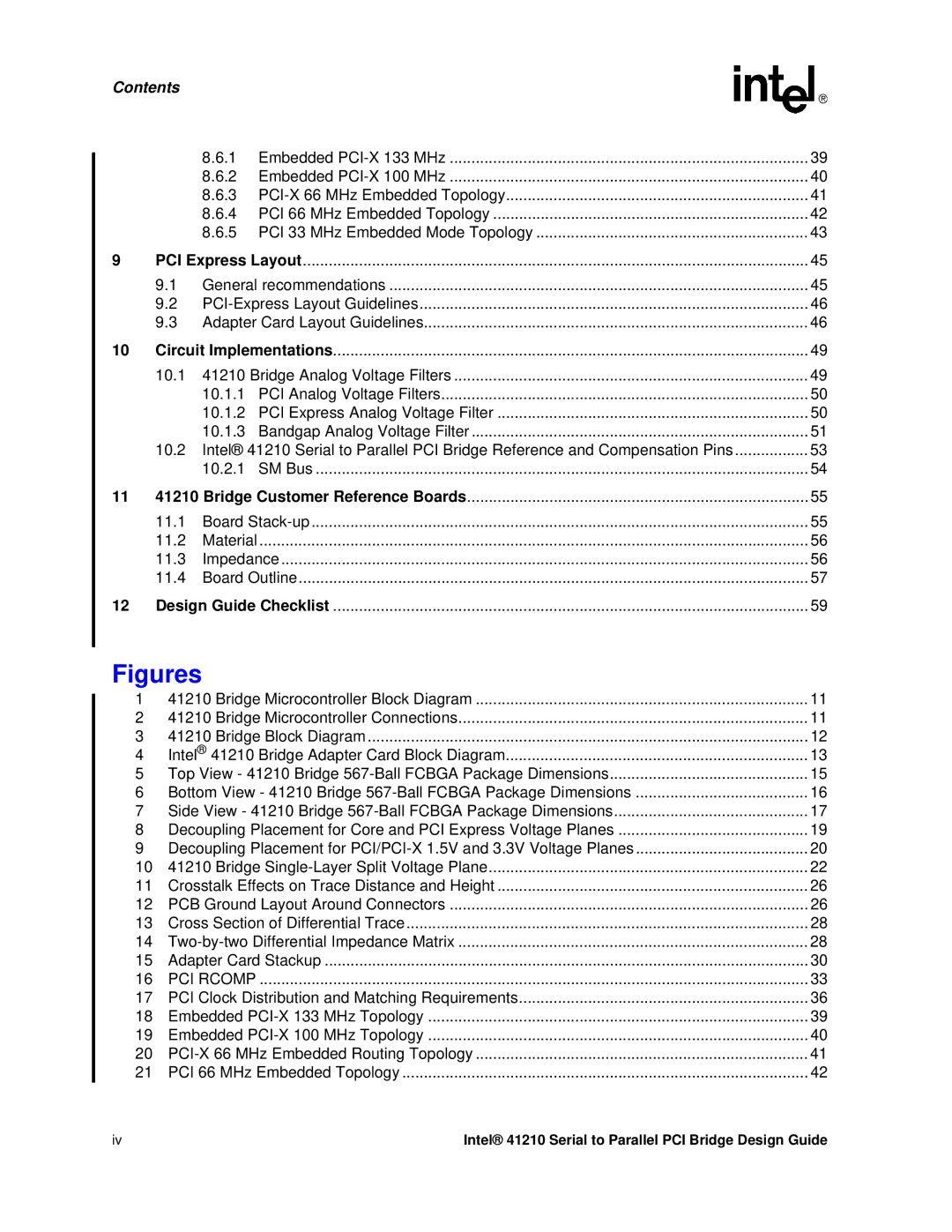 Intel 41210 manual Figures 